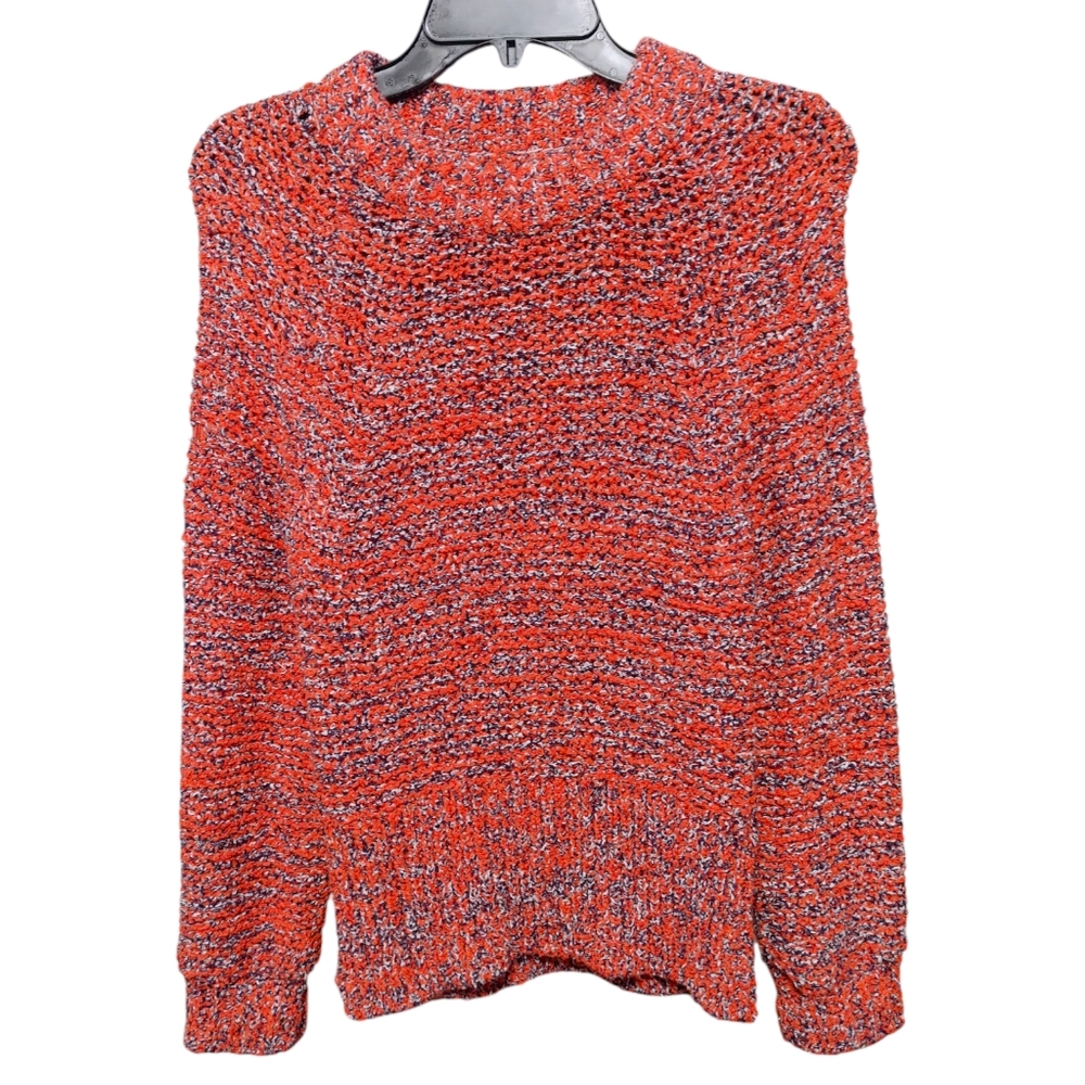 Current Elliott Chunky Knit Red Crew Neck Sweater Women's Size 2 - Picture 3 of 8